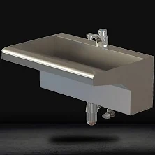 Stainless Steel Hand Wash Sink Rectangular, Designed For Wall