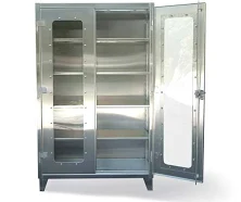 Strong Hold - 56-LD-244SS - Heavy Duty Storage Cabinet, Silver, 78 in H x 60 in W x 24 in D, Assembled