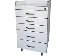 Premium Stainless Steel Mobile Dental Cabinet With Silent Wheels–Large Storage And Smooth Soft-Close Drawers YLJJ-2012