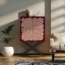 Black Stainless Steel Four Door Storage Cabinet by DURBIL