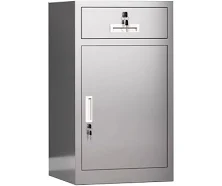 Stainless Steel Lockable Utility Cabinet – Ideal for Tool and Document 201 Stainless Steel / 1 Drawer 1 Door