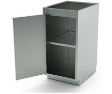Aero Manufacturing - BC-1103 - AERO Stainless Steel Base Cabinet , 1 Hinged Door, 1 Shelf, 24W x 21D x 36H