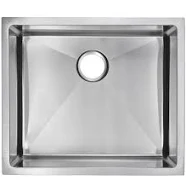 Water Creation 23 Inch x 20 Inch Stainless Steel Single Kitchen Sink in Gray