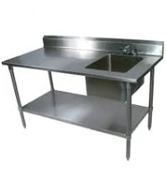 John Boos EPT8R5-3048GSK-R Work Table With Prep Sink