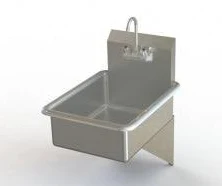 Aero Manufacturing Stainless Steel Sinks - Stainless Steel Lavatory Hand Sink, Faucet - L - 1 Each / Each