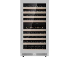 47-Inch Tall Dual Zone Wine Cooler with Low-E Glass Door Glass Door With Stainless Steel Trim / Right Hand Hinge / 2-Year Warranty (Free)