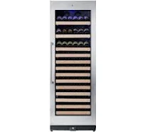 Tall Large Wine Cooler Refrigerator Drinks Cabinet with Stainless Steel Trim