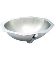 Just Manufacturing - UOIFADA1521A55-J - Bathroom Sink: Just Manufacturing, Lavatory Group, Silver, Stainless Steel, 21 1/2 in Overall Lg