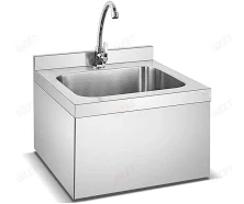 Stainless Steel Single Sink - Wall Mounted Hand Wash Basin