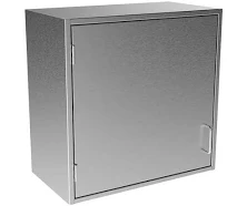 Stainless Steel Solid Door Wall Cabinet, 24