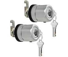 Easilok A7 Cabinet Cam Lock – Premium Keyed Cam Lock for Cabinets and Storage Units Silver / 20MM / 2 Packs