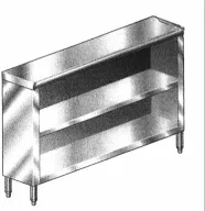 KTI 60 Stainless Steel Dish Cabinet with Two Shelves - DC1560