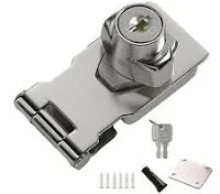 20 Pcs Door Gate Lock Padlocks Slide AR Accessories Stainless Steel Doorlock