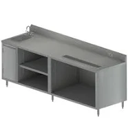 BK Resources BEVT-3084L Beverage Table 84