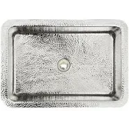 Linkasink Bathroom Sinks - Stainless Steel - C054 PS Rectangle Satinless Steel Sink - 18 x 14 x 6 with 1.5
