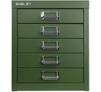 Bisley 5-Drawer Desktop MultiDrawer Steel Cabinet