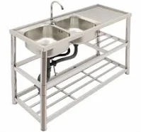 VEVOR 47 x 19.7 x 37.4 in. Stainless Steel Utility Sink