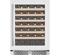 Vantaggio V54 Single Zone Stainless Steel Wine Cabinet, Left Hand