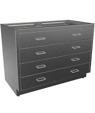 Inter Dyne Systems SBC3242-4DW Stainless Steel ADA Height Base Cabinet, 4 Drawers