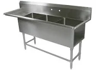 John Boos Pro Bowl NSF Compartment Three Bowl Sink 24