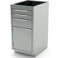 Aero Manufacturing AERO Stainless Steel Base Cabinet BC-2700, 4 Drawers, 18