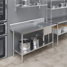 30 inches custom stainless steel sink work table per foot UCS30