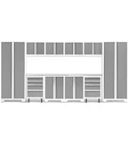 Bold Series 12 Piece Storage Cabinet Set Newage Products Finish