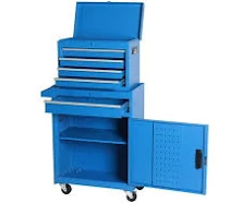 Mayeerty Metal Tool Chest 5-Drawer Rolling Tool Storage Cabinet with Detachable Top Tool Box