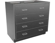 Inter Dyne Systems SBC3536-4DW Stainless Steel Base Cabinet, 4 Drawers