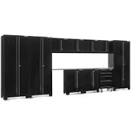 Kobalt 186-in W x 76.75-in H x 18-in D 10 -Cabinets Steel