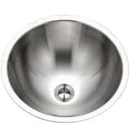 Hamat HAL-17RLU-1 Conical Undermount Stainless Steel Lavatory Sink